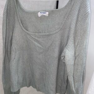 OLD NAVY SQUARE NECK CROPPED SWEATER SIZE XXL